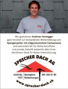 wir Gratulieren Andi zur bestandenen Polierprüfung